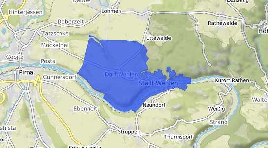 Bodenrichtwertkarte Stadt Wehlen